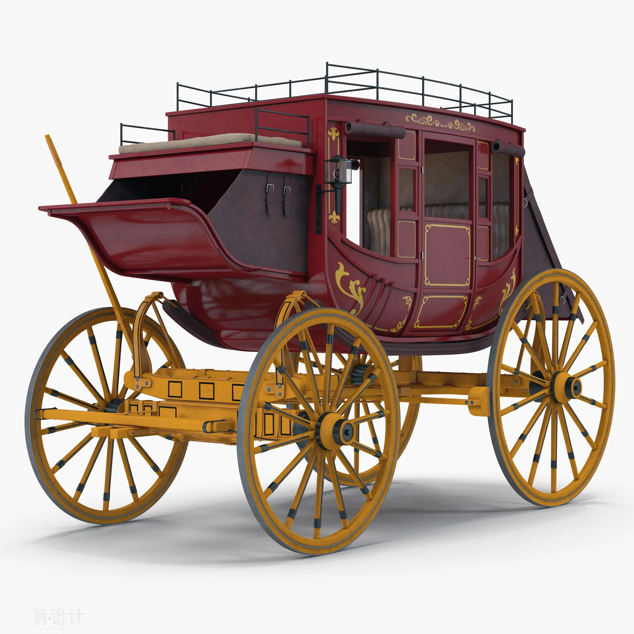 Transport – 3D Models – Stagecoach 3D Model