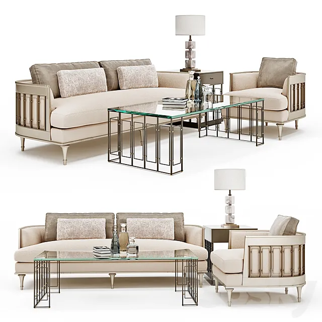 Furniture – Sofa 3D Models – Caracole set vol.2