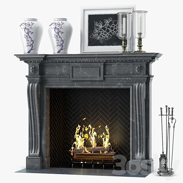 Chesneys The Mansfield Fireplace 3DS Max - thumbnail 3