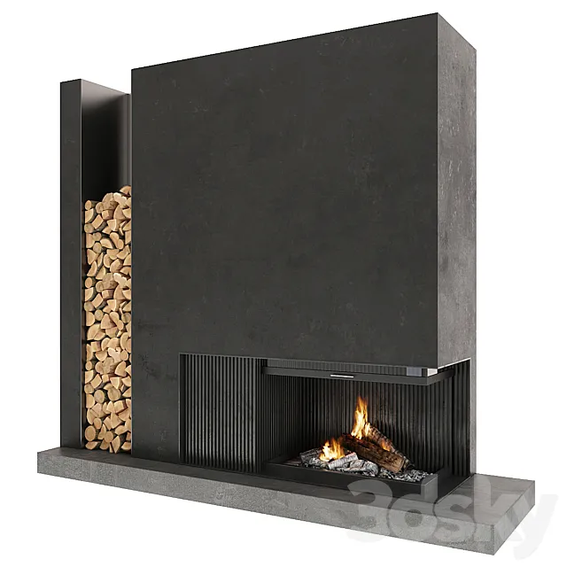 Fireplace 3DS Max - thumbnail 3