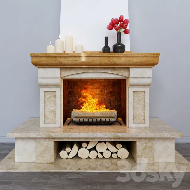 Fireplace – 3D Models – 0016