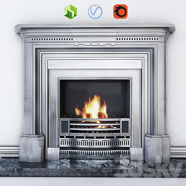 Fireplace Stovax – Knightsbridge 3DS Max - thumbnail 3