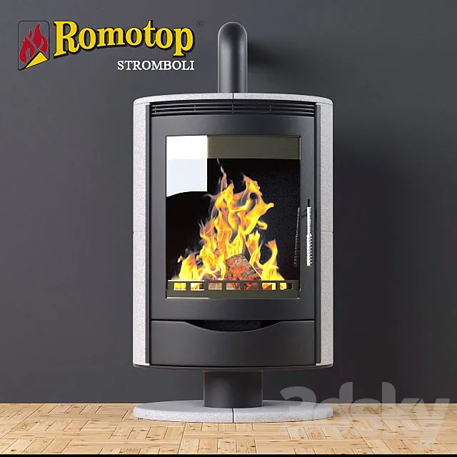 Fireplace – 3D Models – Stromboli Stone