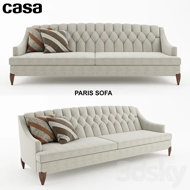 Furniture – Sofa 3D Models – Casa Paris Sofa