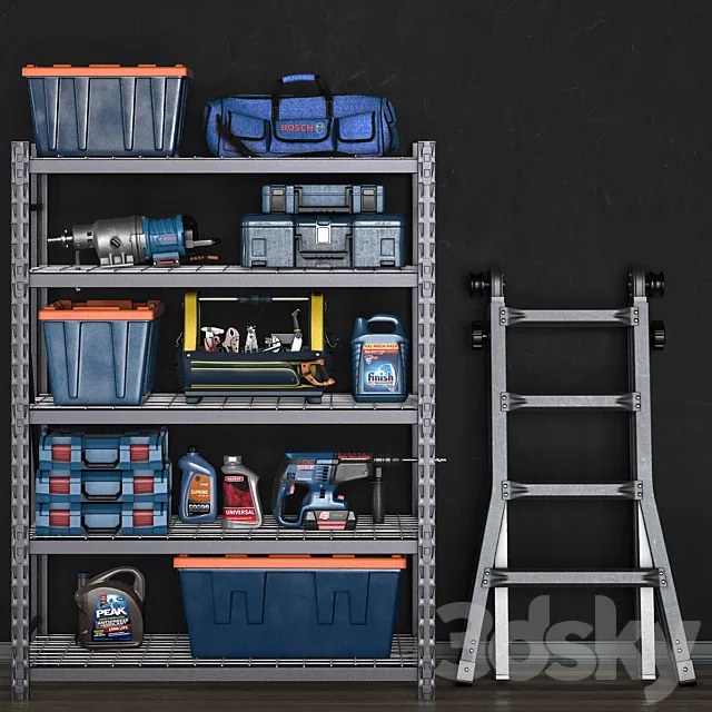 Other Decor 3D Models – Garage tools set 14