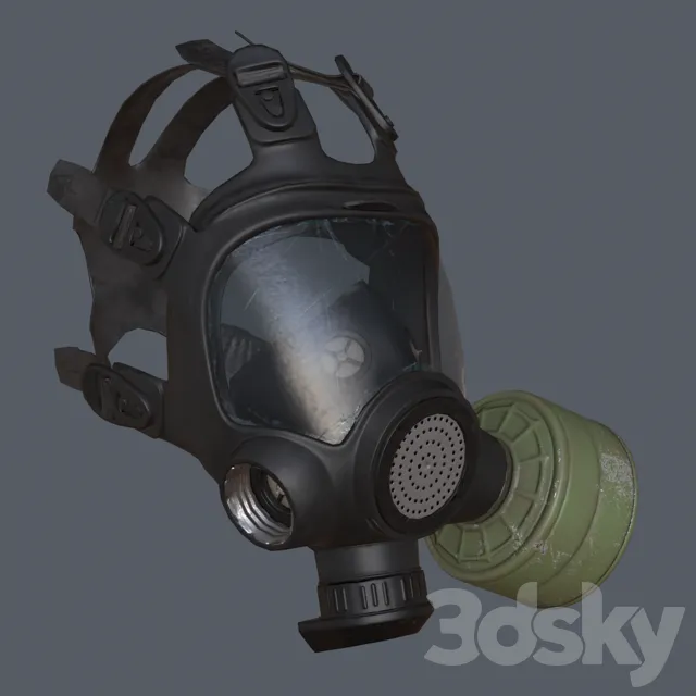 Other Decor 3D Models – Gas mask (max 2014; obj; fbx)