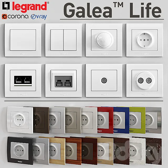 Other Decor 3D Models – LEGRAND Galea Life 3d Model