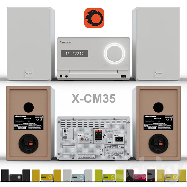 Audio Tech – 3D Models – Pioneer X-CM35