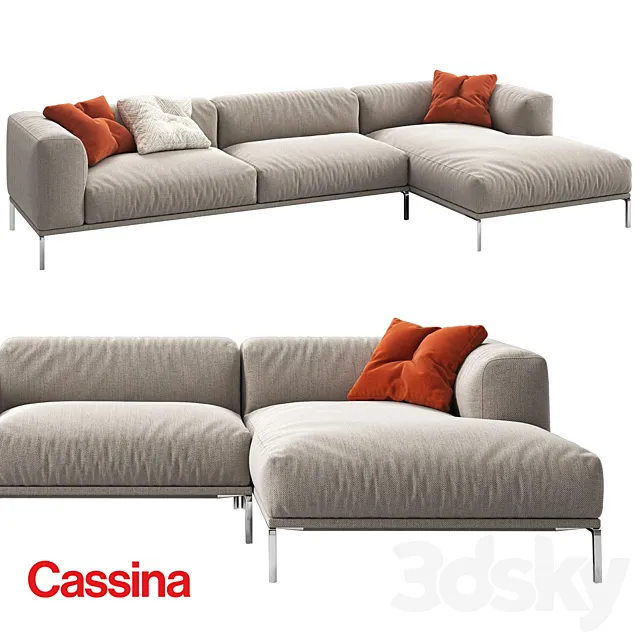 Furniture – Sofa 3D Models – Cassina moov sofa