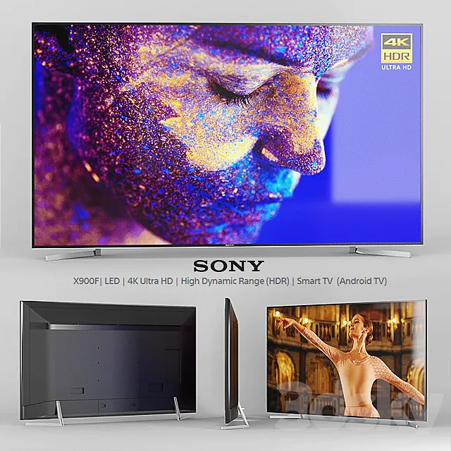 Television – 3D Models – Sony.x900f