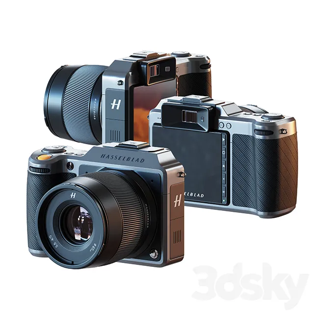 Hasselblad X1D II 50C Medium Format Camera 3DS Max - thumbnail 3