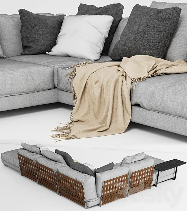 Furniture – Sofa 3D Models – Cestone Sofa 01