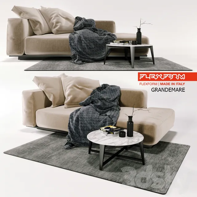 Furniture – Sofa 3D Models – Chaise longue – dormeuse; grandemare