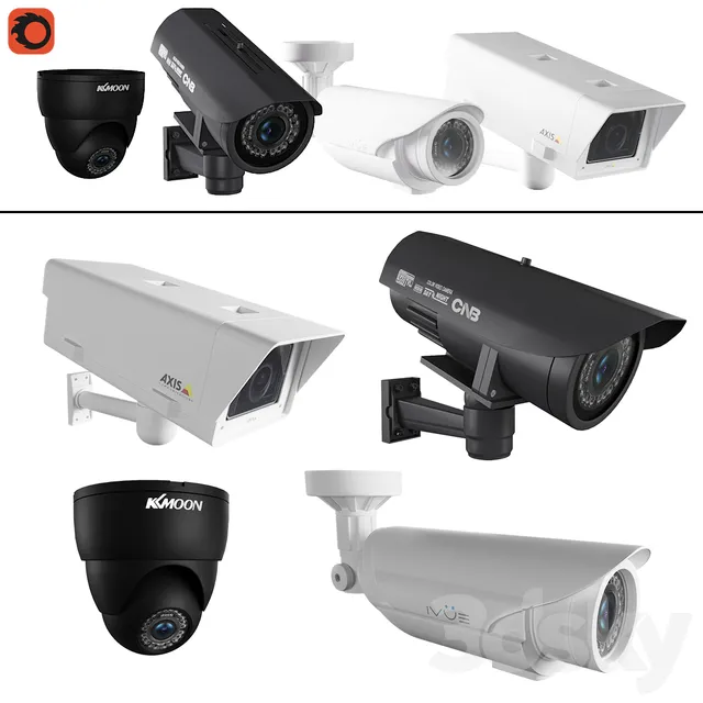 PC and Other Electronic – 3D Models – CCTV Cameras