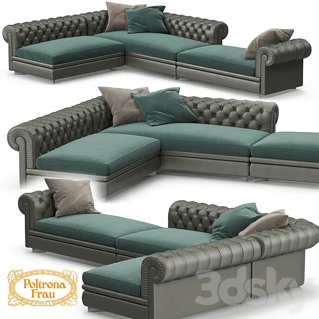Furniture – Sofa 3D Models – Chester line set