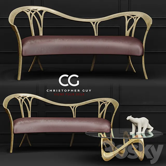 Furniture – Sofa 3D Models – Christopher Guy Set Sofa.2
