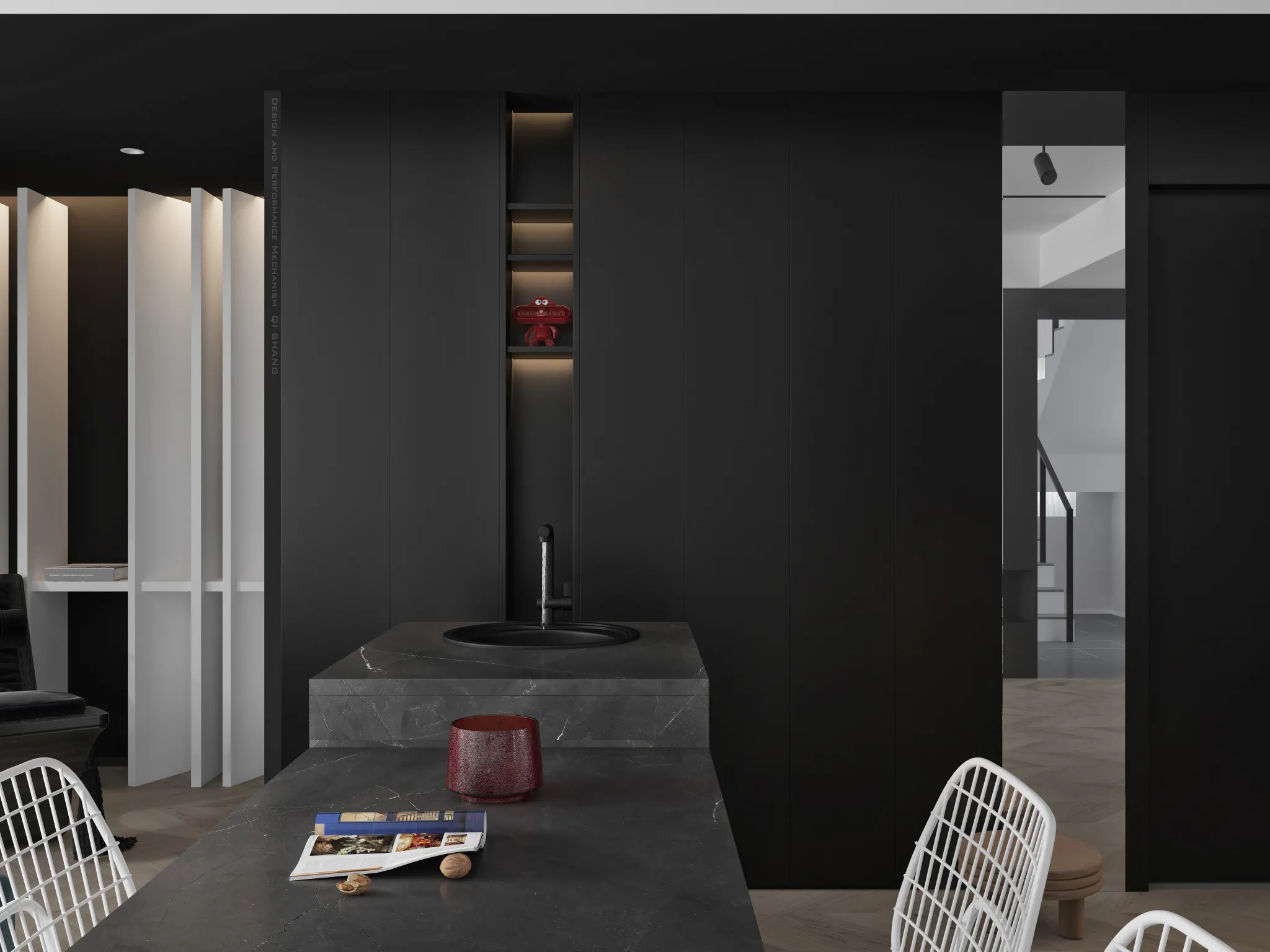 Corona Render Scene – Living Room 3D Models – 0012