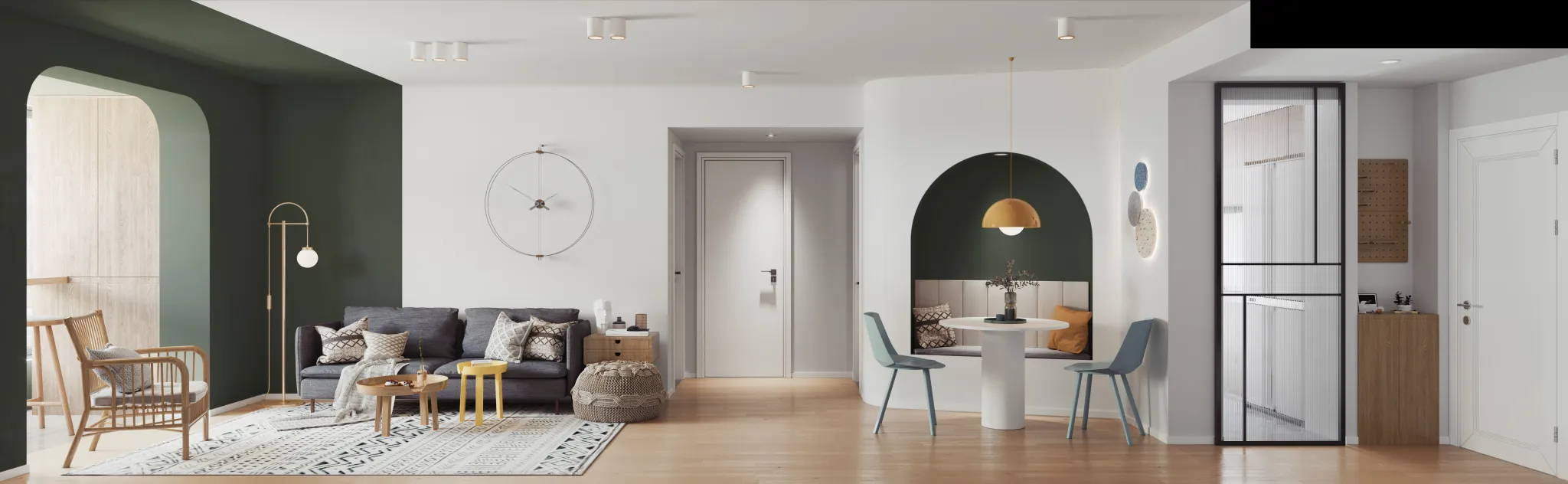 Corona Render Scene – Living Room 3D Models – 0015