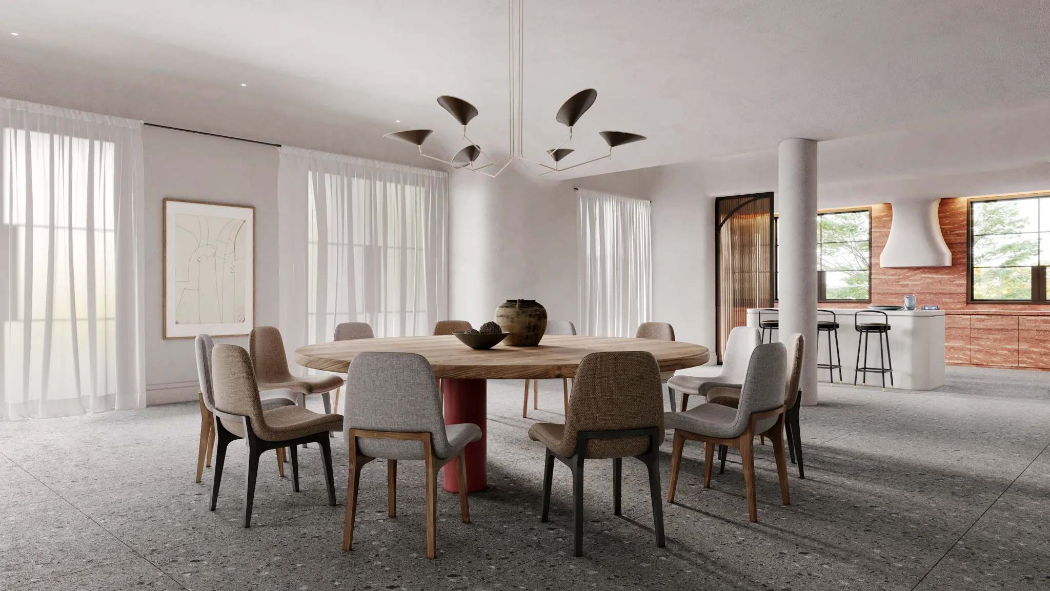 Corona Render Scene – Living Room 3D Models – 0016