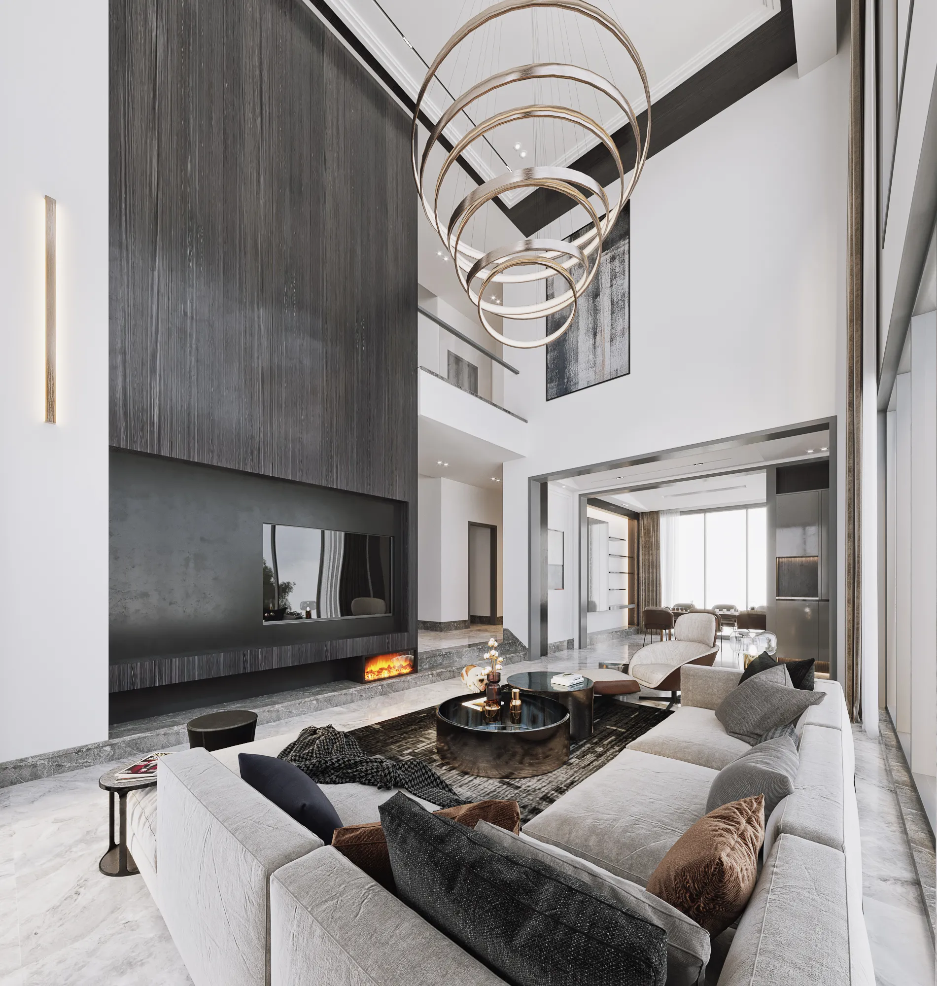 Corona Render Scene – Living Room 3D Models – 0039