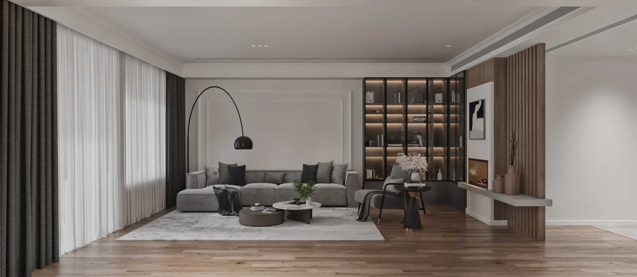 Corona Render Scene – Living Room 3D Models – 0044