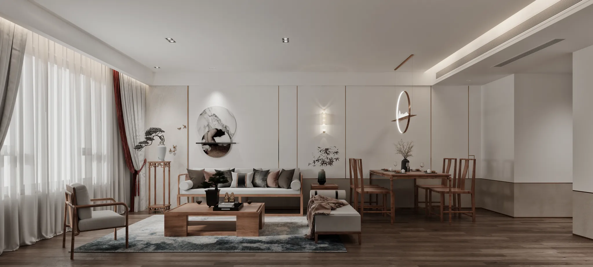 Corona Render Scene – Living Room 3D Models – 0047
