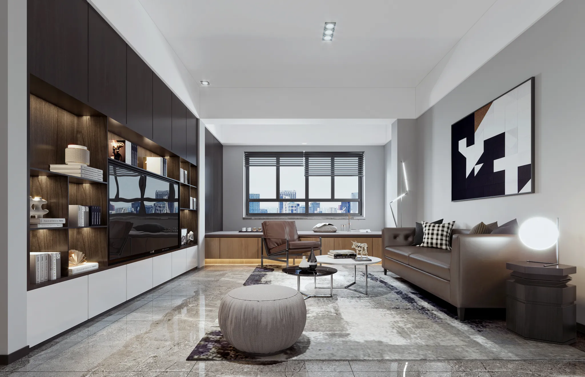 Corona Render Scene – Living Room 3D Models – 0054