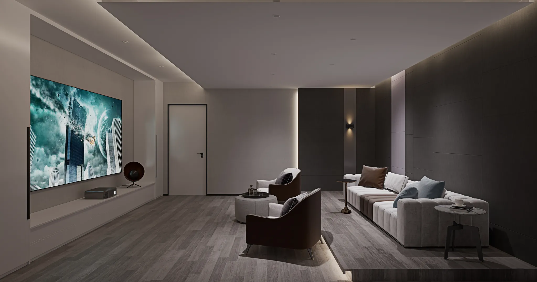 Corona Render Scene – Living Room 3D Models – 0066