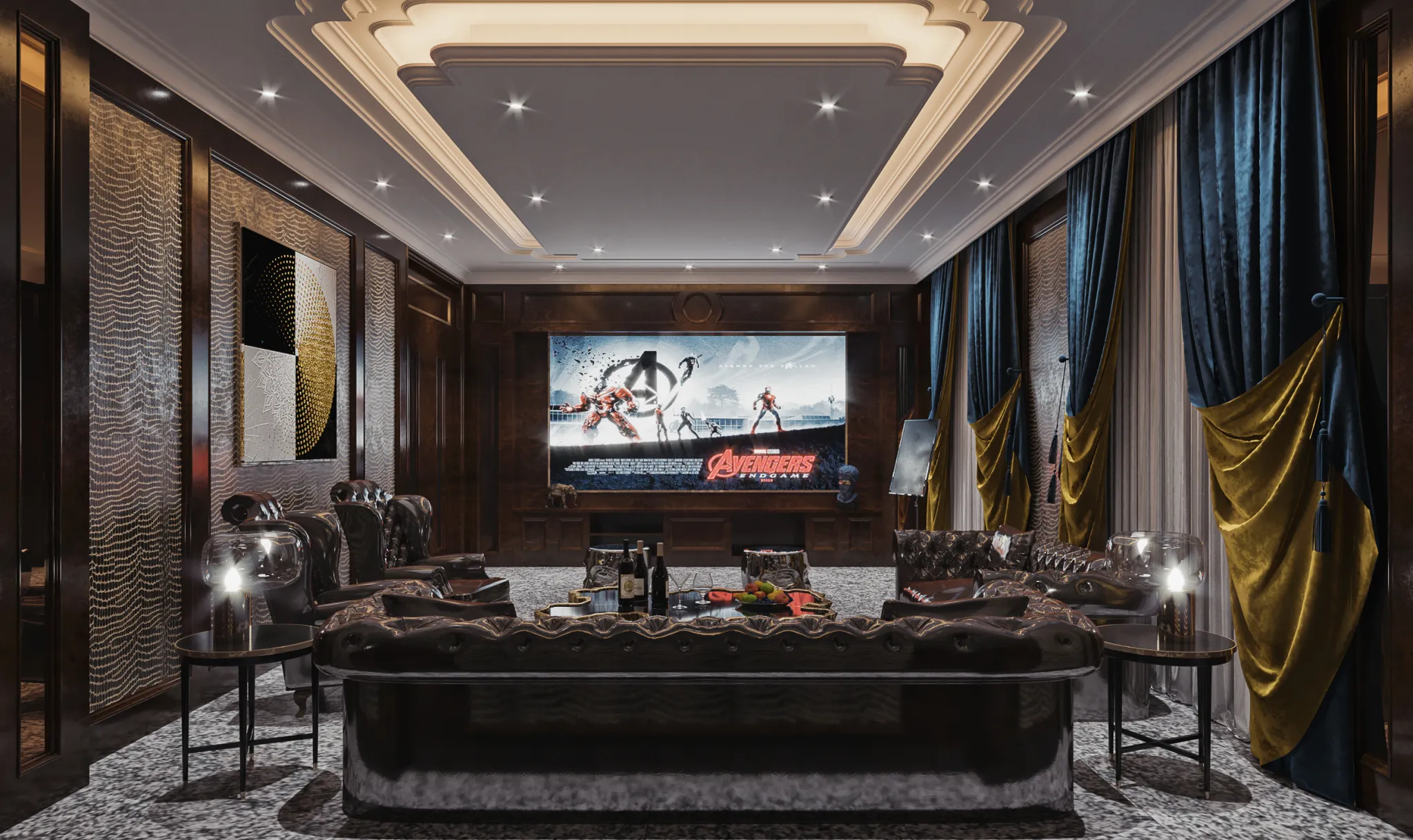 Corona Render Scene – Living Room 3D Models – 0068