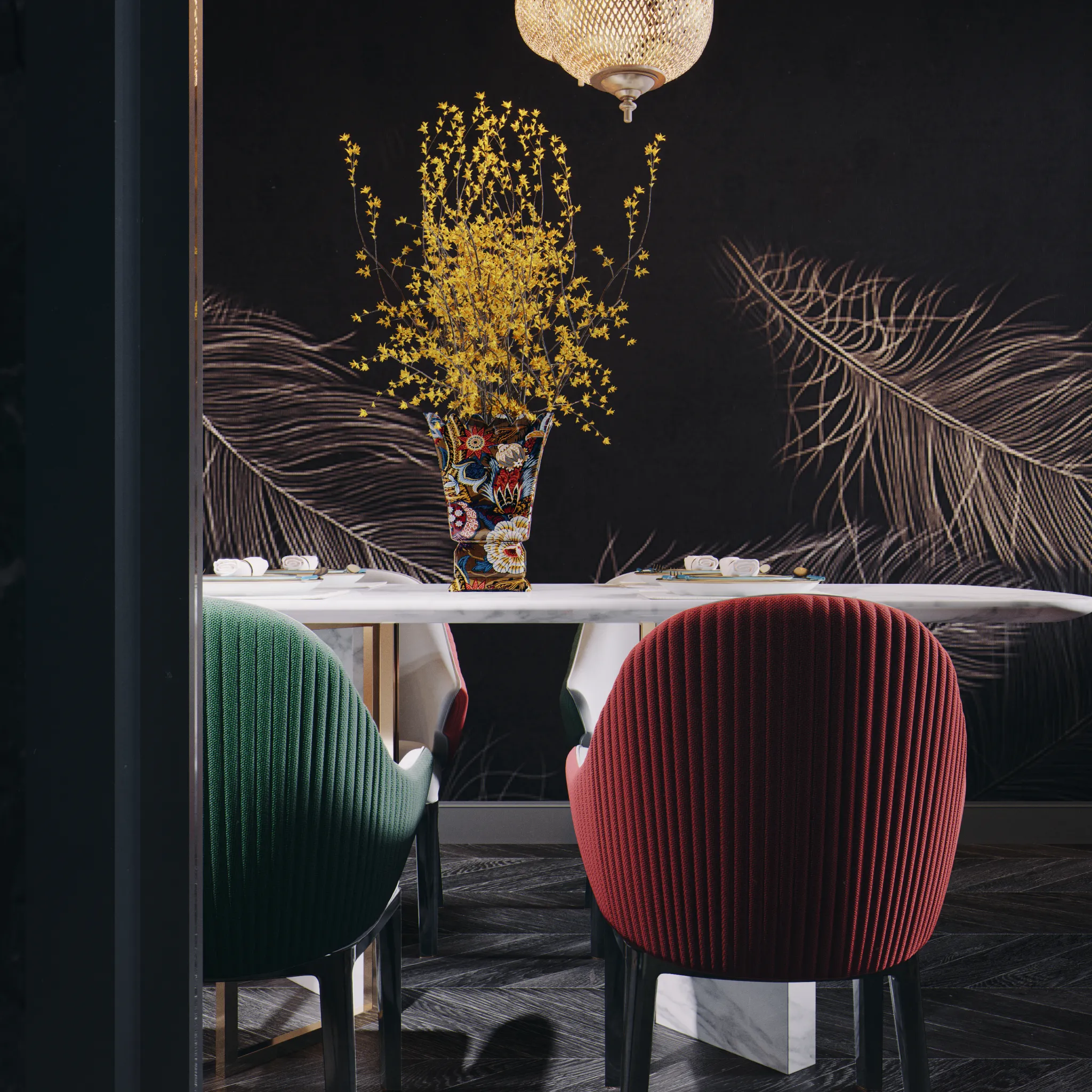 Corona Render Scene – Living Room 3D Models – 0078