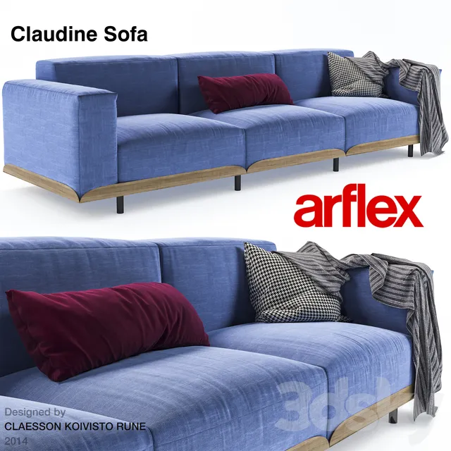 Furniture – Sofa 3D Models – Claudine Sofa