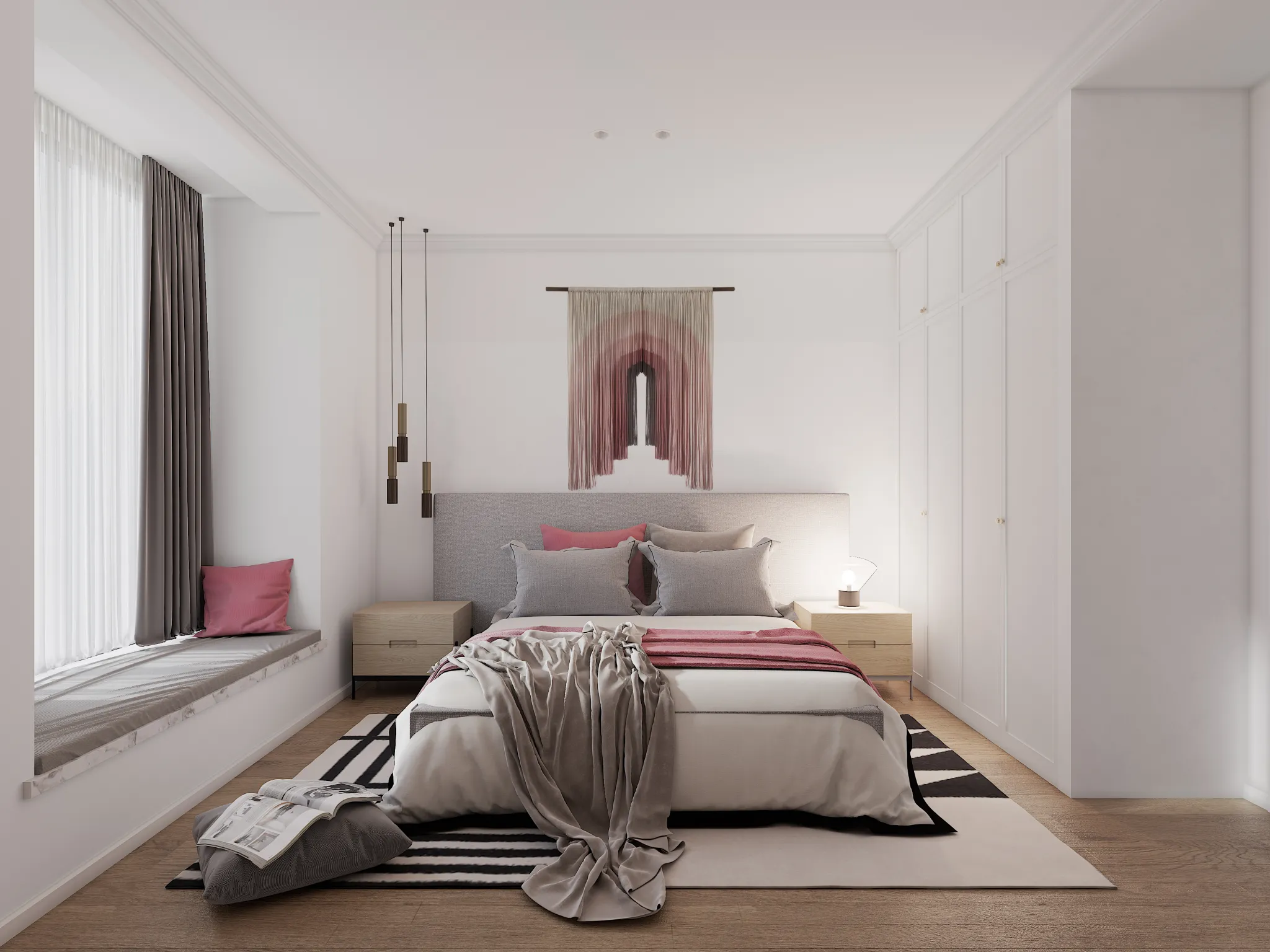 Corona Render Scene – Bedroom 3D Models – 0017