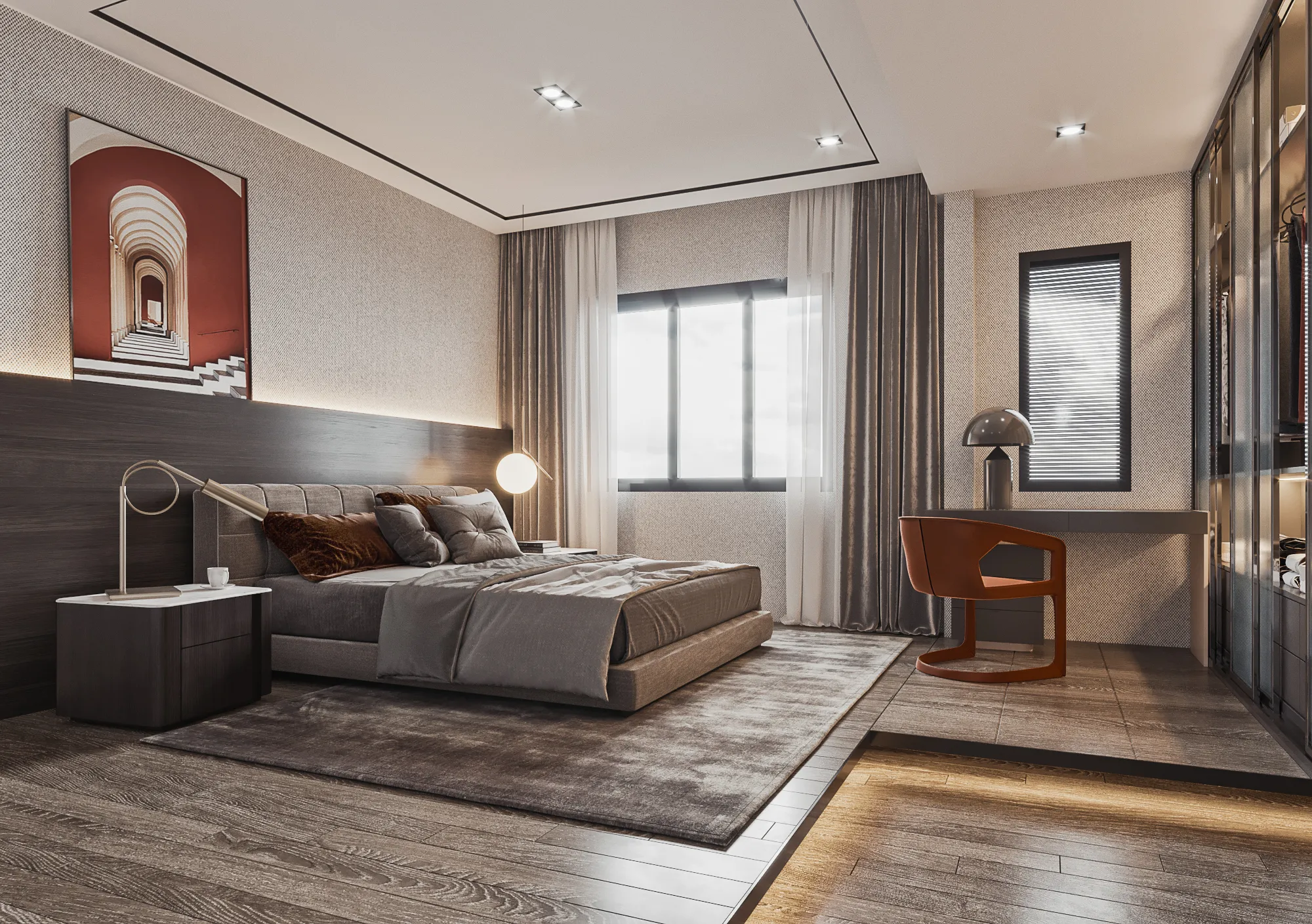 Corona Render Scene – Bedroom 3D Models – 0021