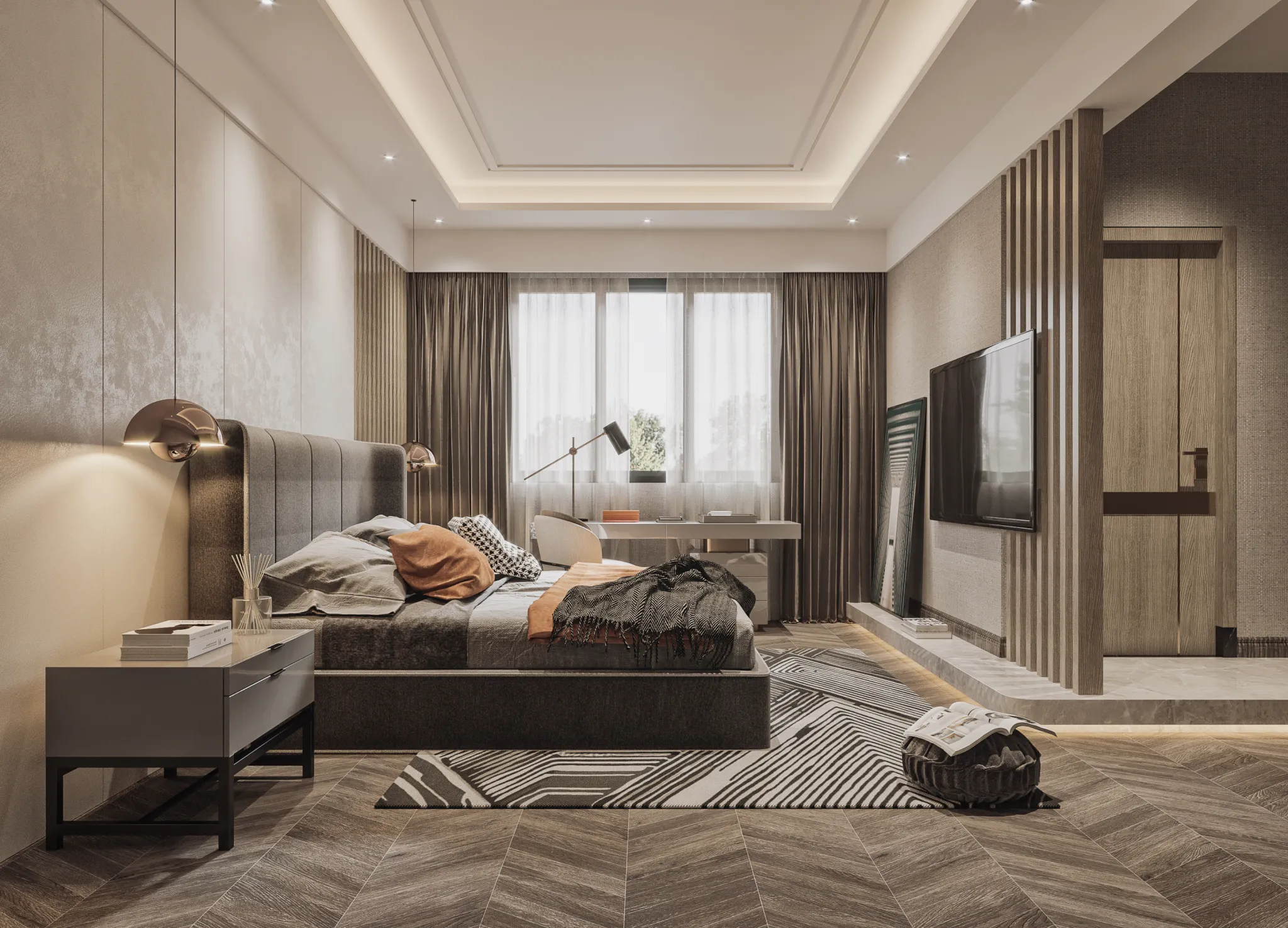 Corona Render Scene – Bedroom 3D Models – 0022