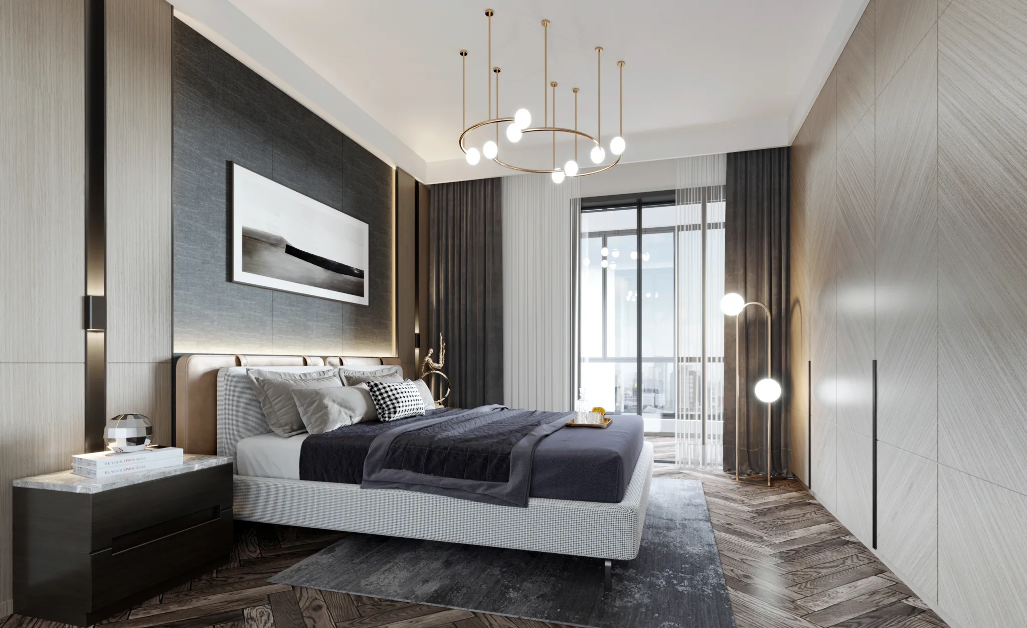 Corona Render Scene – Bedroom 3D Models – 0043
