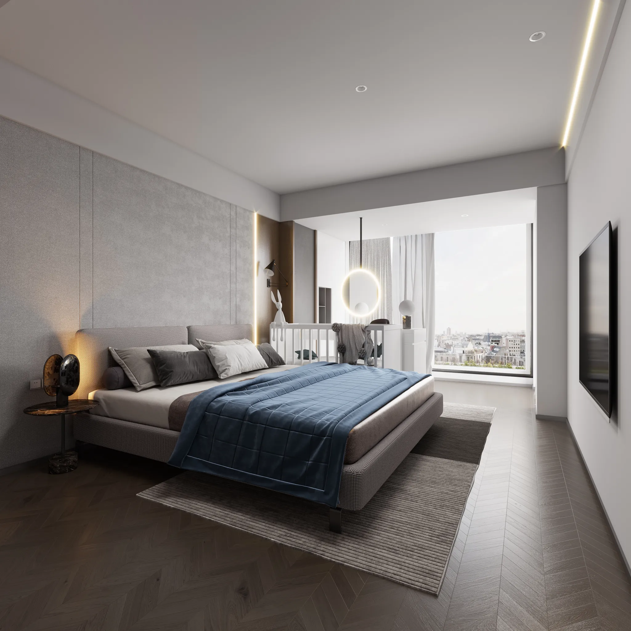 Corona Render Scene – Bedroom 3D Models – 0050