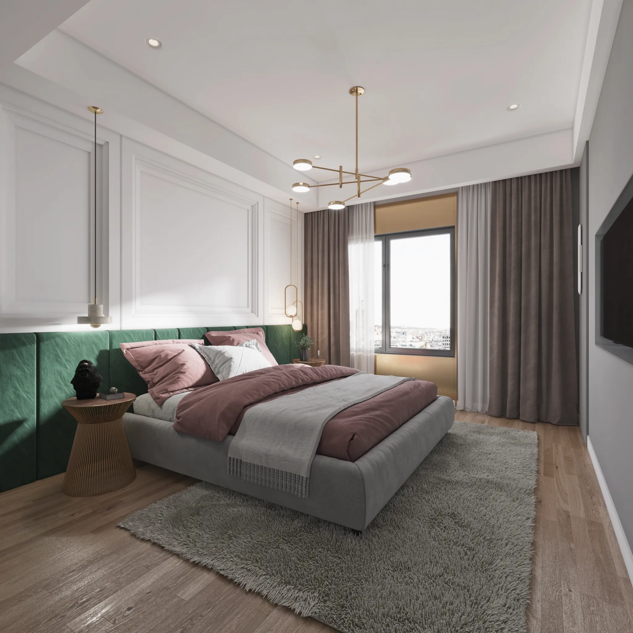 Corona Render Scene – Bedroom 3D Models – 0051