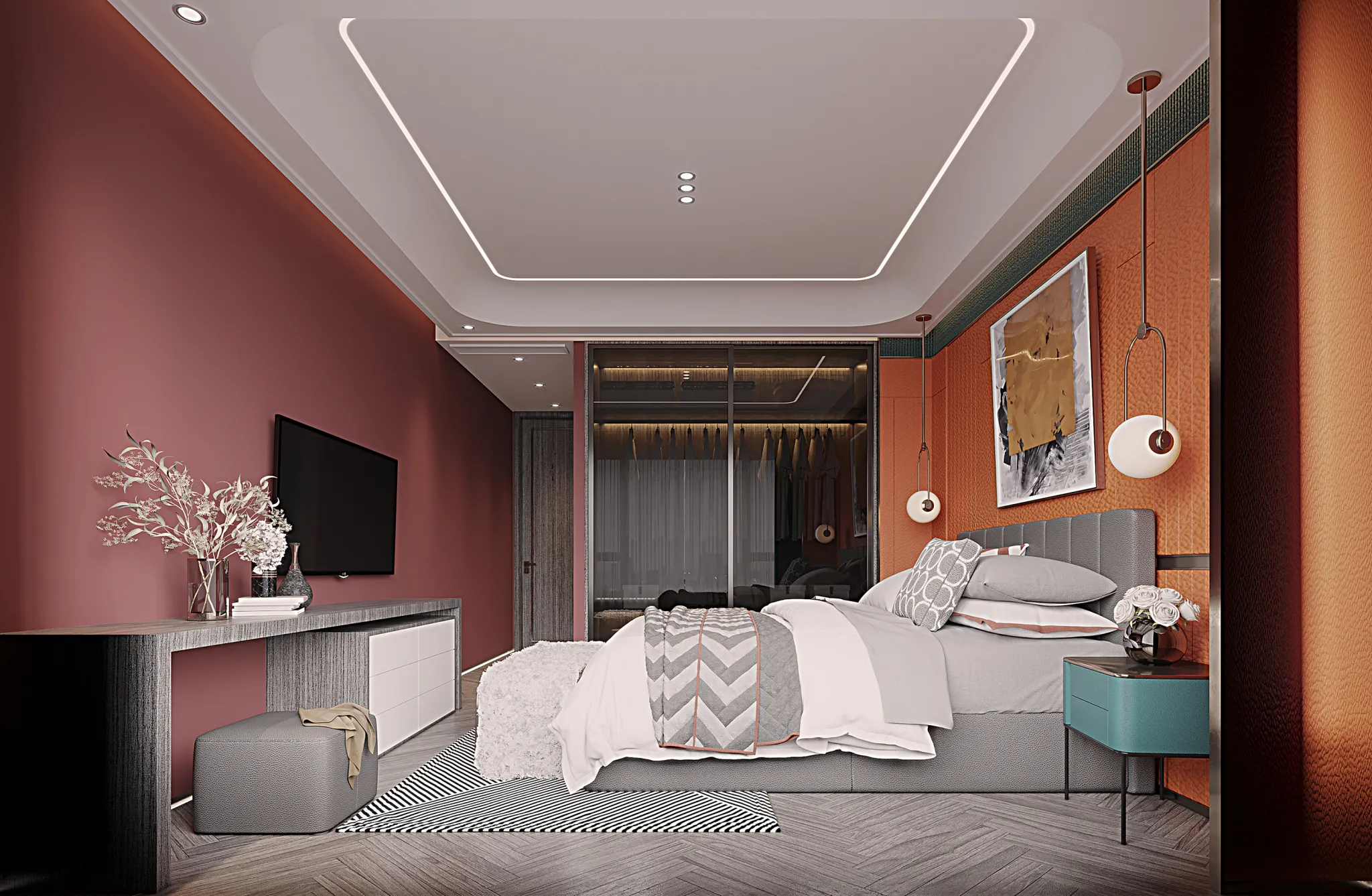 Corona Render Scene – Bedroom 3D Models – 0057