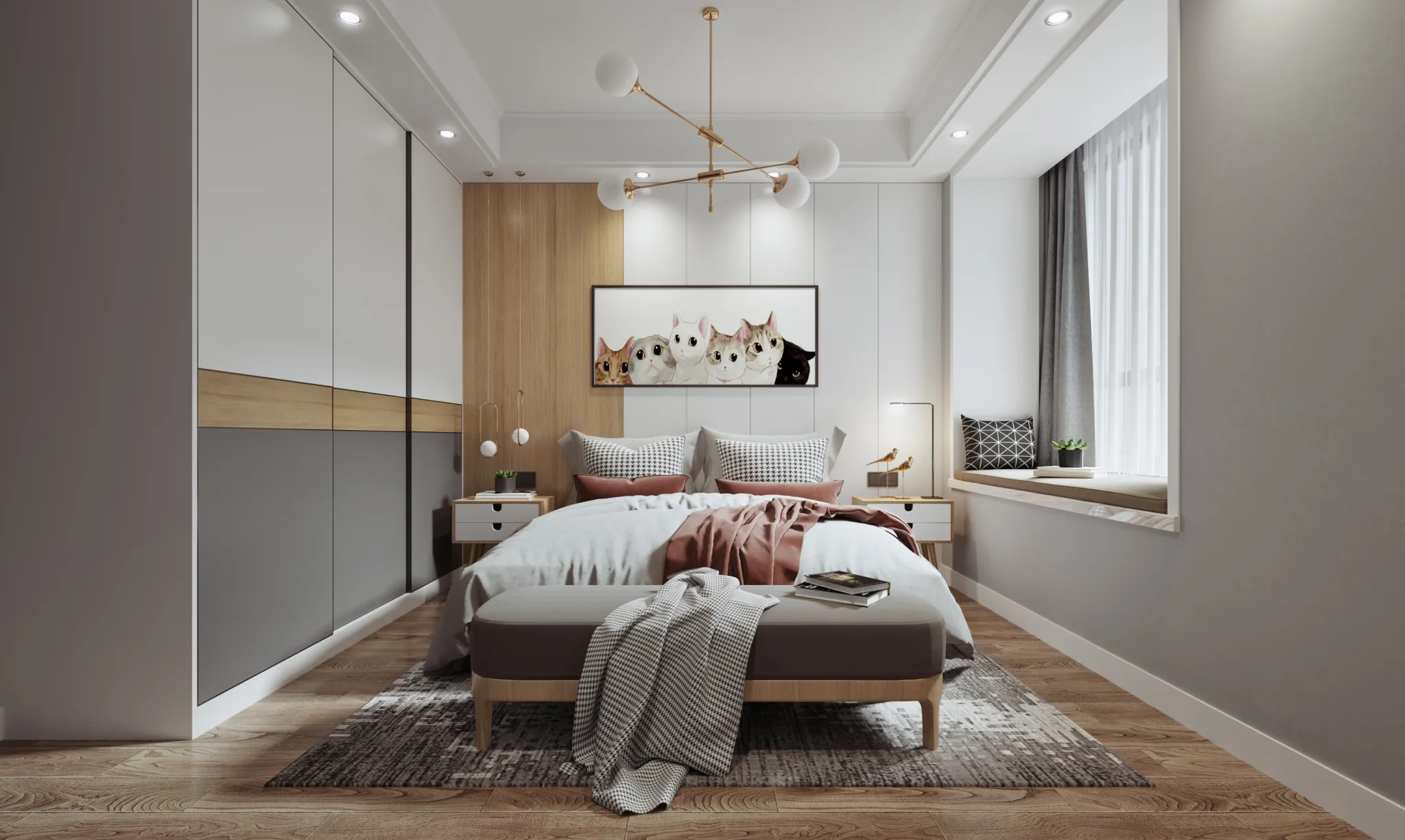 Corona Render Scene – Bedroom 3D Models – 0076