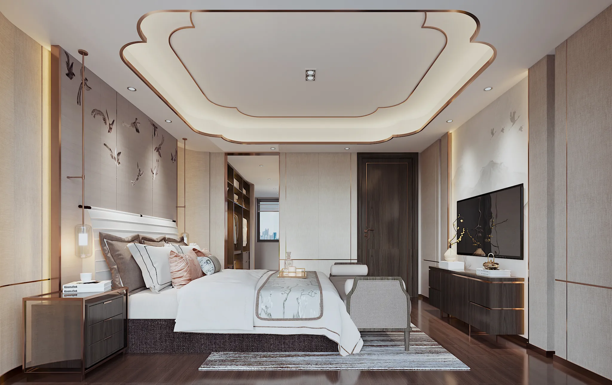 Corona Render Scene – Bedroom 3D Models – 0077