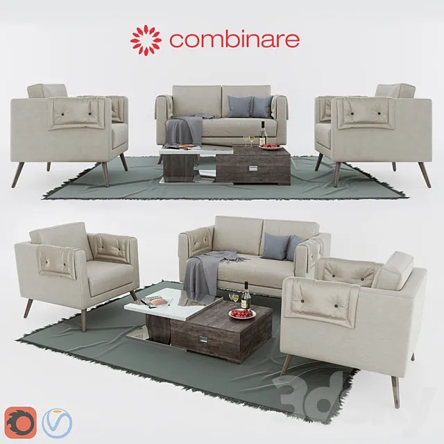 Furniture – Sofa 3D Models – Combinare Liv