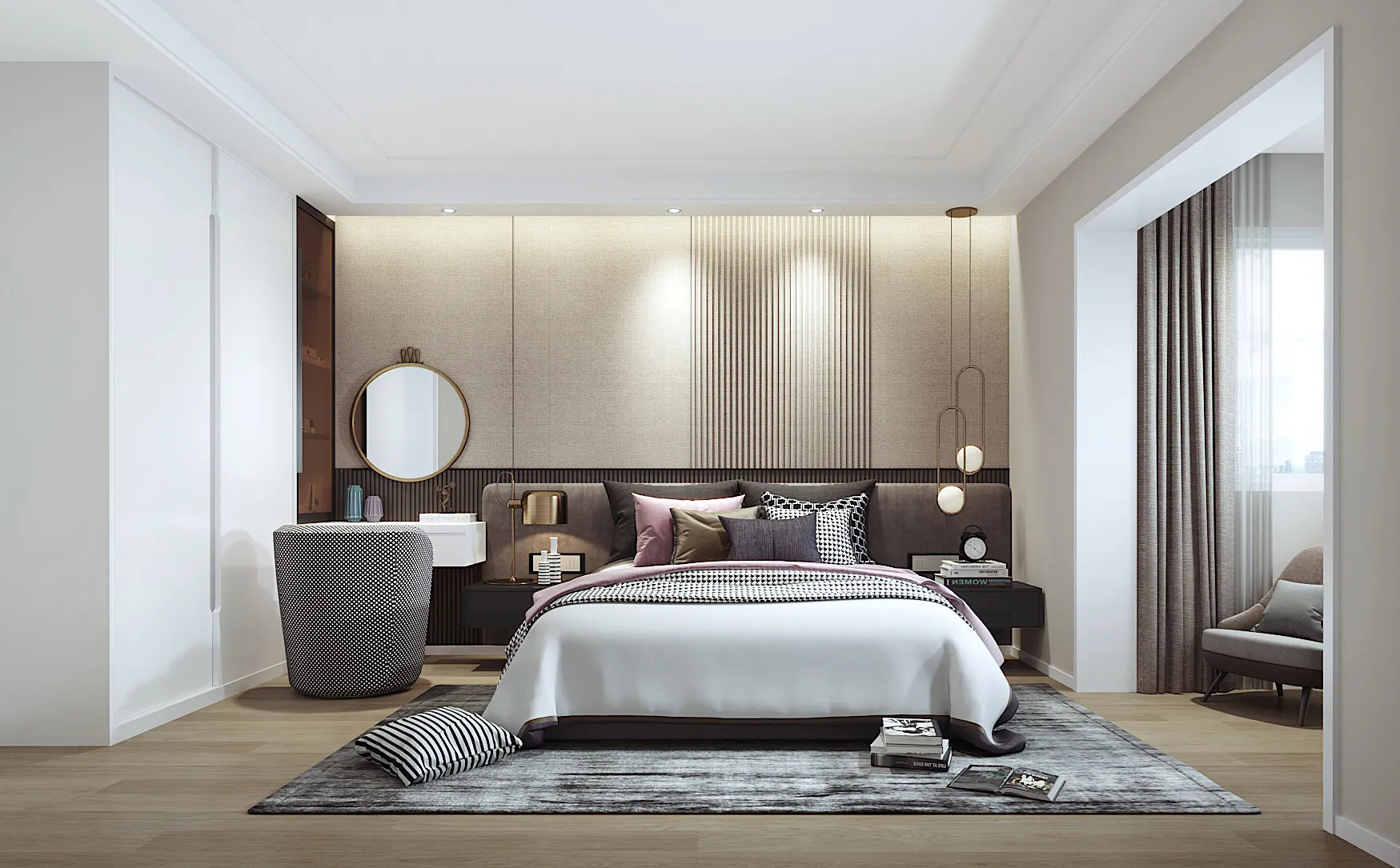 Corona Render Scene – Bedroom 3D Models – 0086