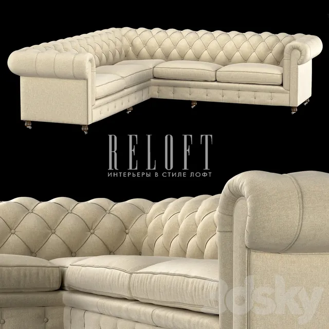 Furniture – Sofa 3D Models – Corner sofa Chesterfield 56860113 BLSA