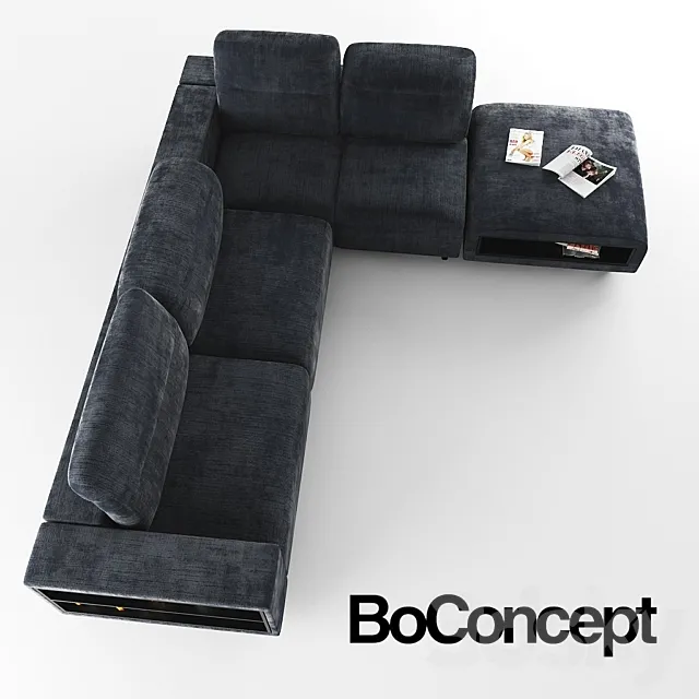 Furniture – Sofa 3D Models – Corner sofa Hampton BoConcept