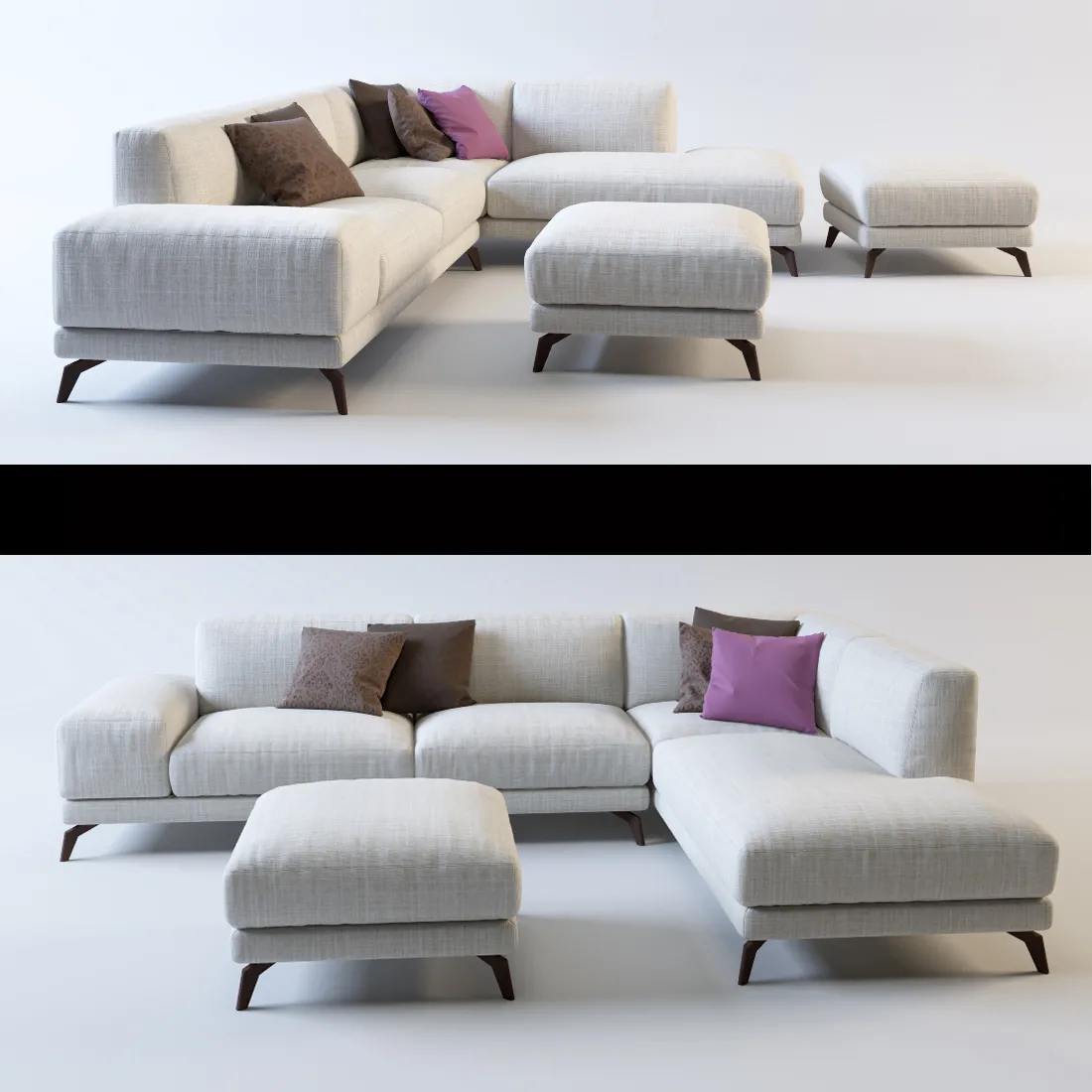 Furniture – Sofa 3D Models – Corner sofa the ARK Chicago 2