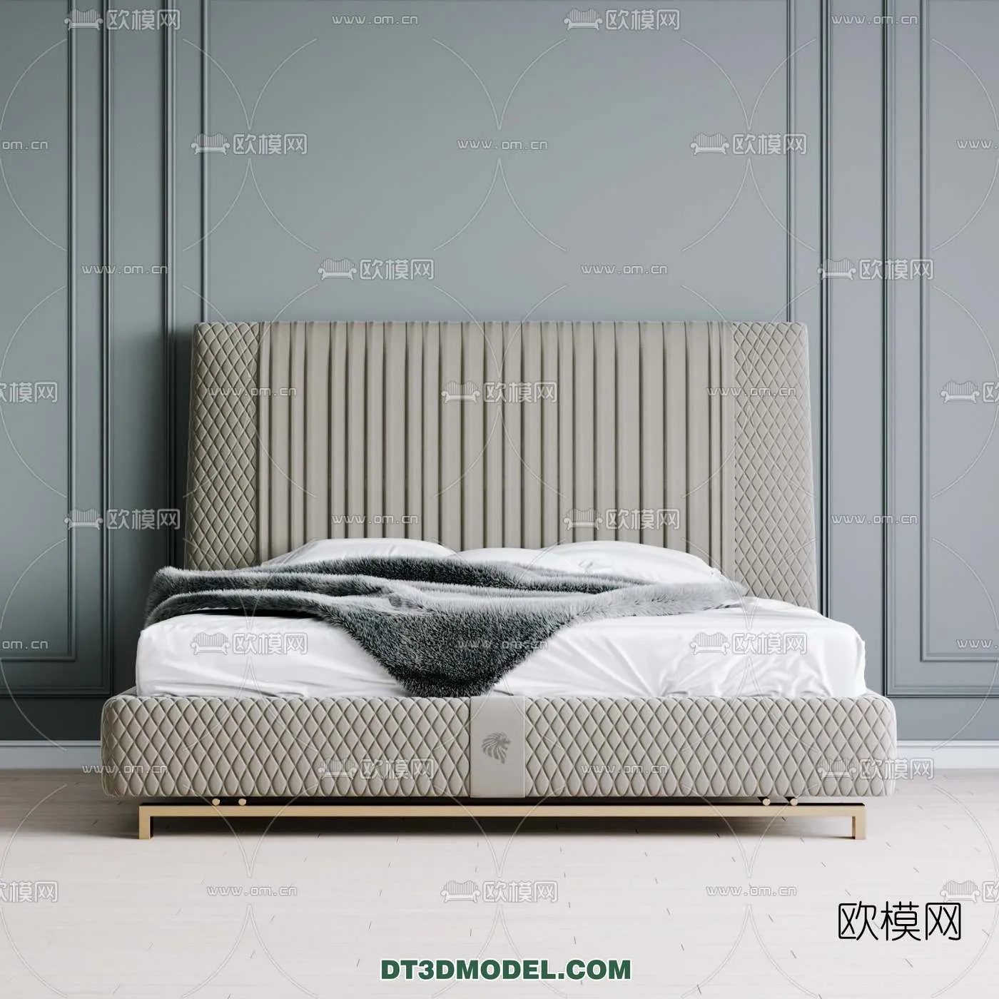 Double Bed 3D Models – 0003