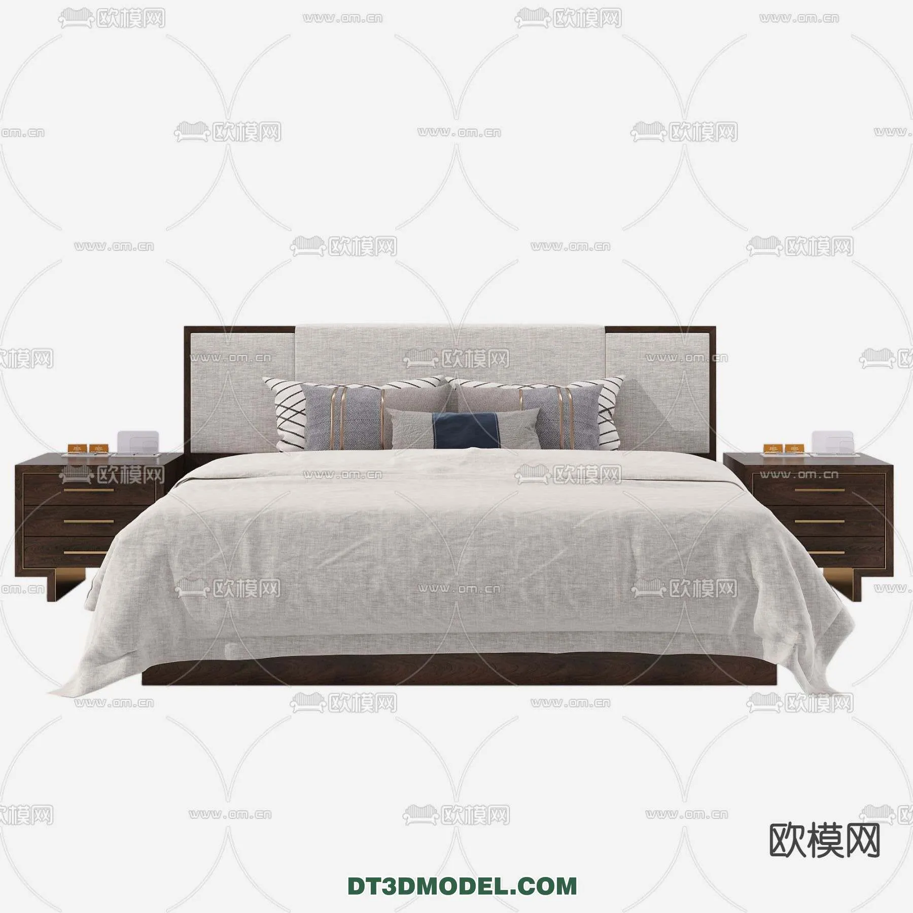 Double Bed 3D Models – 0013