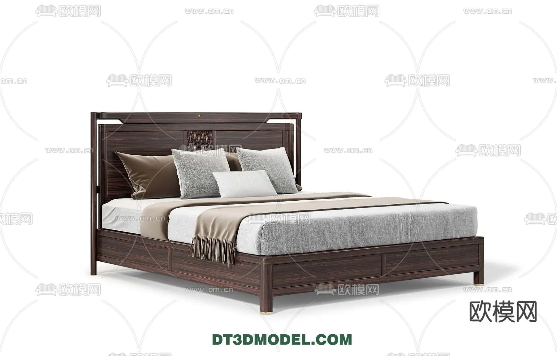 Double Bed 3D Models – 0018