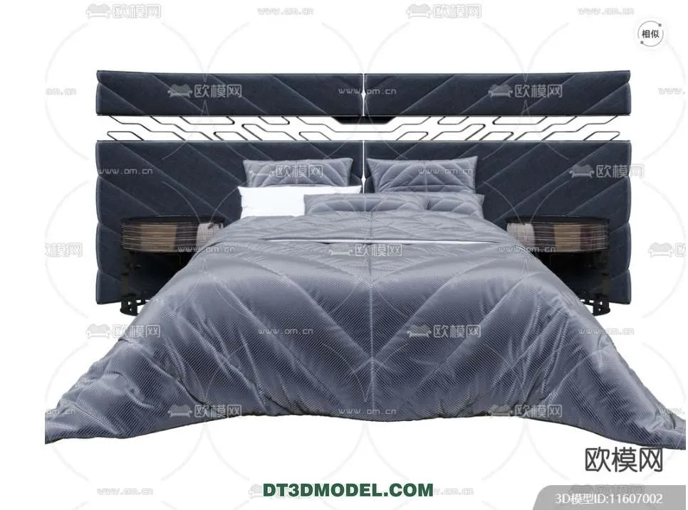 Double Bed 3D Models – 0021