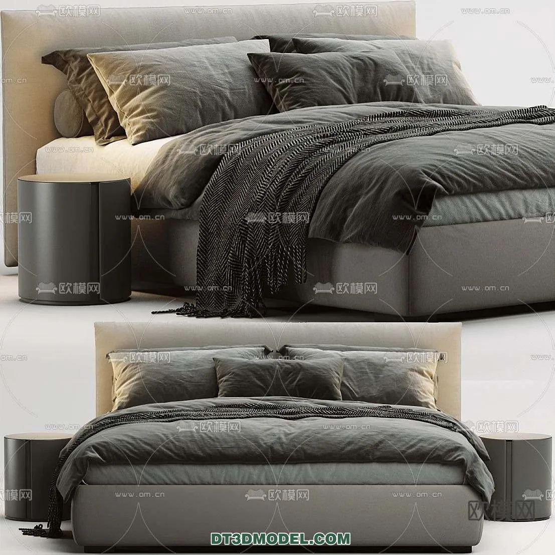 Double Bed 3D Models – 0029